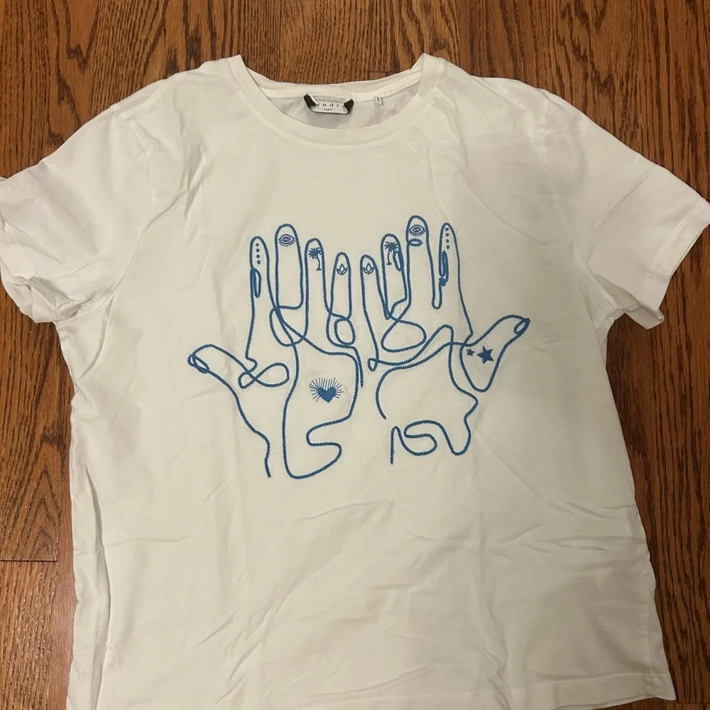 Sandro Graphic Short Sleeve Shirt - Picture 2 of 4